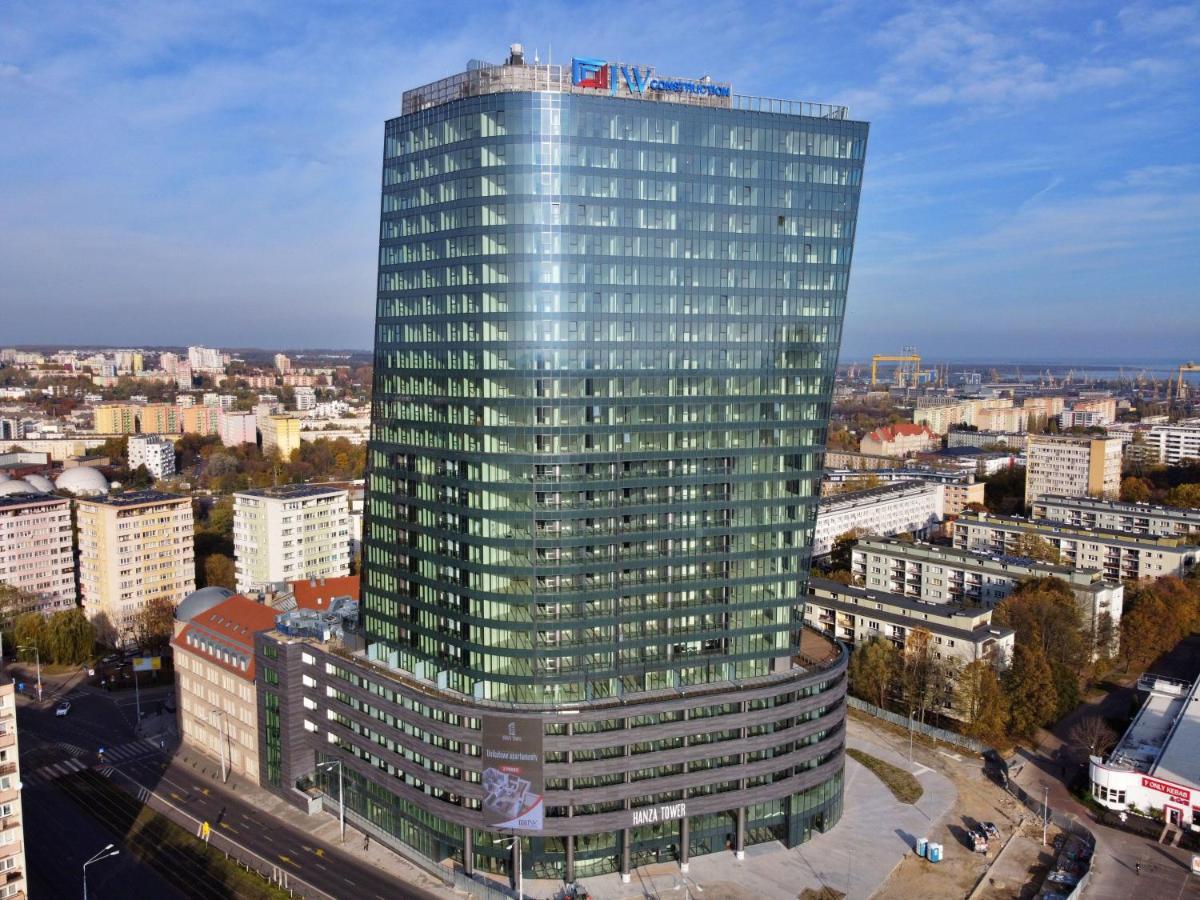 Hanza Tower - Luxurious Apartment 60M2 - 15Th Floor City View Stettino Esterno foto